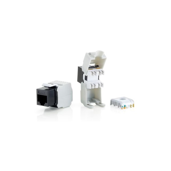 KIT 8 UDS CONECTOR HEMBRA RJ45 UTP CAT6 PANEL KEYSTONE TOOL FREE