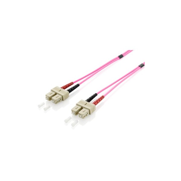 CABLE FIBRA OPTICA OM4 MULTIMODO LIBRE HALOGENOS SC/SC 50/125u 2M
