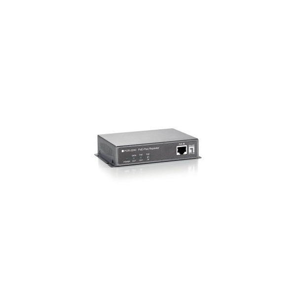 POE EXTENDER LEVEL ONE POR-0200 1 PUERTOS CONECTABLE EN CASCADA EXTIENDE 100m PoE-PLUS