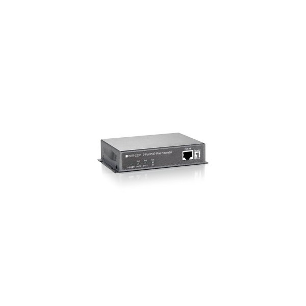POE EXTENDER LEVEL ONE POR-0202 PoE-PLUS 2 PUERTOS CONECTABLE EN CASCADA EXTIENDE 100m
