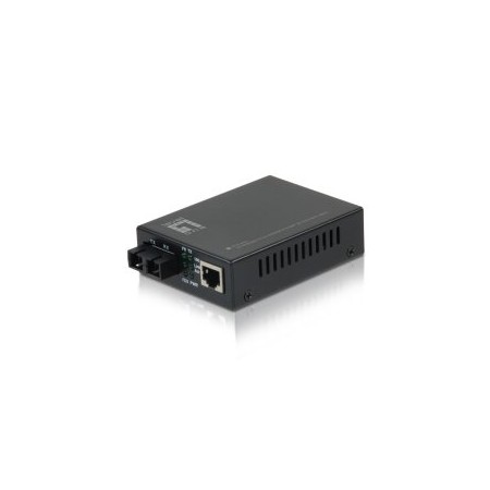 CONVERSOR FIBRA OPTICA LEVEL ONE 10/100TX A 100BASE-FX SC (40km)