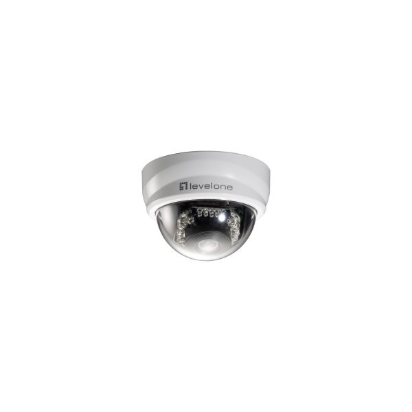 CAMARA INTERIOR RJ45 LEVEL ONE MINI DOMO NO WIFI 2 MEGAPIXEL DIA&NOCHE POE FCS-3101