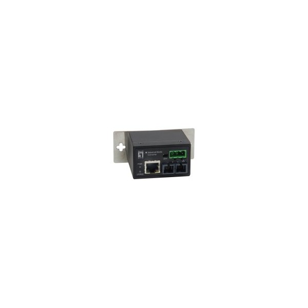 CONVERTIDOR FIBRA LEVEL ONE IEC-4002 RJ45 ETHERNET A FIBRA MULTIMODO ST 2KM