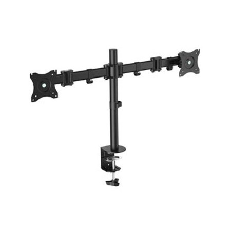 Soporte doble pantalla equip 13 pulgadas - 27 pulgadas inclinable giratorio 360º max 8 kg vesa max 100x100