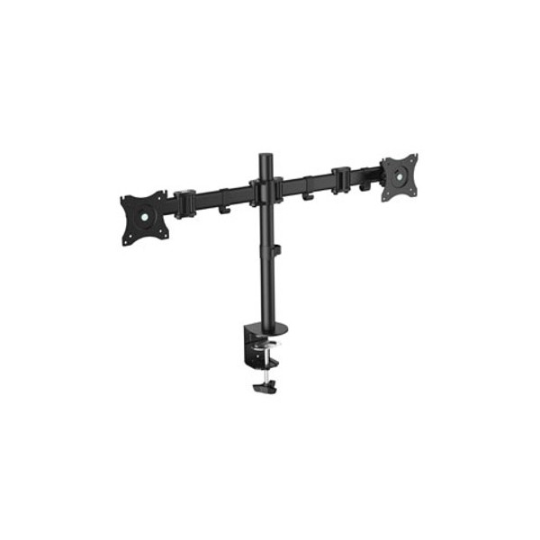 Soporte doble pantalla equip 13 pulgadas - 27 pulgadas inclinable giratorio 360º max 8 kg vesa max 100x100