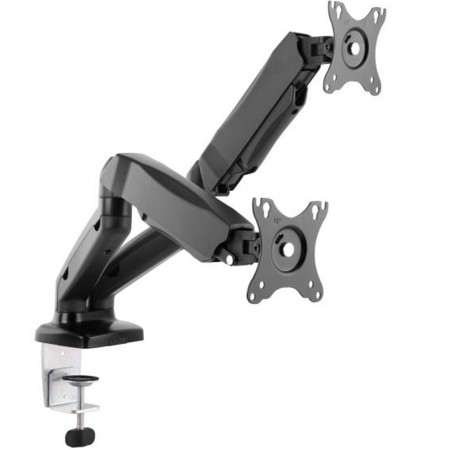 Soporte pantalla equip para mesa 13 pulgadas - 27 pulgadas 2 brazo inclinables para 2 monitor muelle de gas vesa hasta 6.5kg