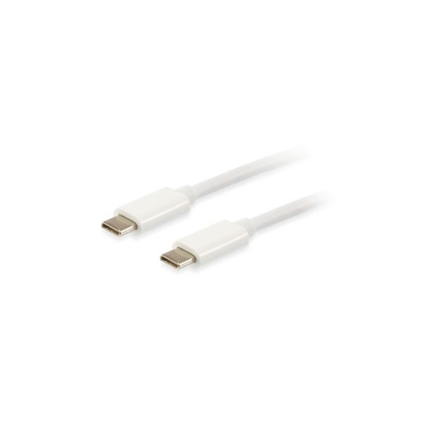 CABLE USB-C A USB-C 2M EQUIP 128352 PLATINIUM COLOR BLANCO