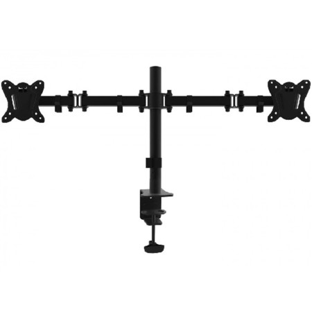 Soporte pantalla equip para mesa dos brazos 2 pantallas 13 pulgadas - 27 pulgadas de brazo inclinable y giratorio 360º max. vesa