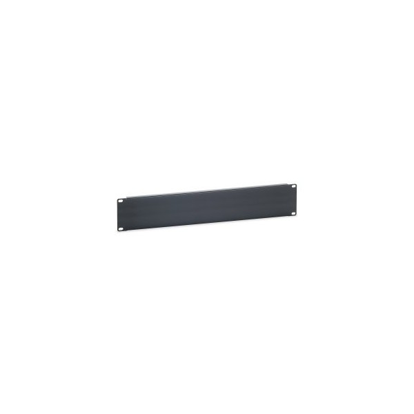 PANEL CIEGO 2U ARMARIO RACK 19″ COLOR NEGRO RAL9005