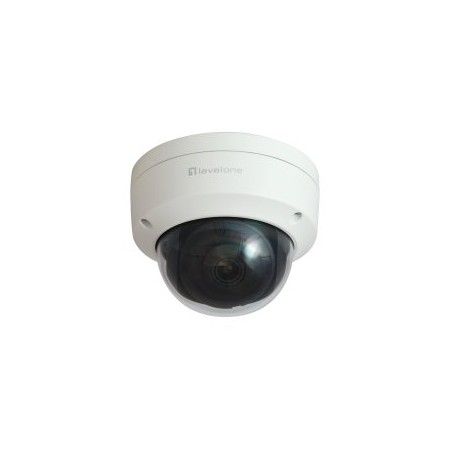CAMARA EXTERIOR RJ45 LEVEL ONE FCS-3403 GEMINI FIJA DOMO 4MP H.265 IP67 PoE CMS