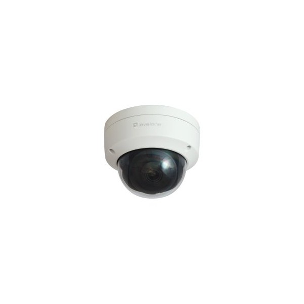 CAMARA EXTERIOR RJ45 LEVEL ONE FCS-3403 GEMINI FIJA DOMO 4MP H.265 IP67 PoE CMS