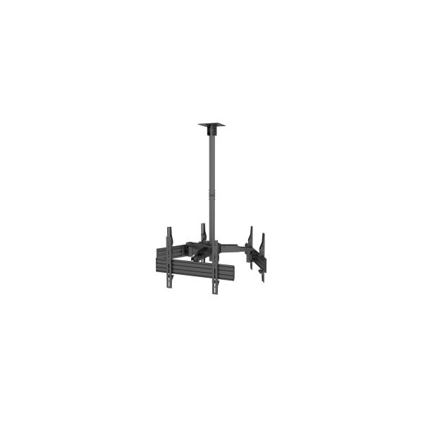SOPORTE DE TECHO PROFESIONAL EQUIP 650371 PARA 3 PANTALLAS 32″-65″ INCLINABLE MAX. 30KGS