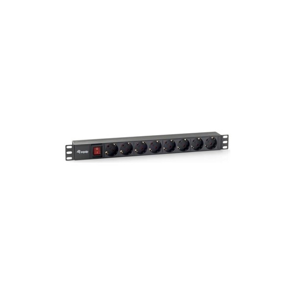 Regleta equip rack 19 pulgadas 1u 8 tomas 3500w interruptor 1.8m