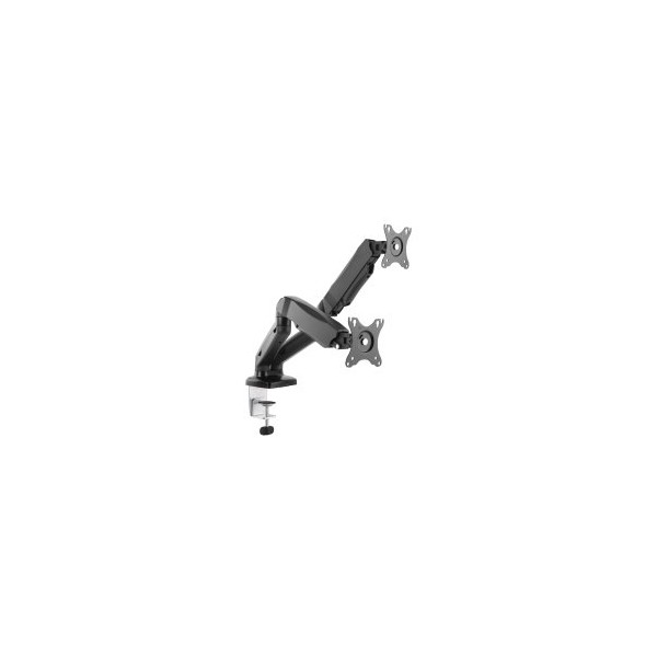 SOPORTE DE MESA EQUIP 650121 PARA 2 PANTALLAS 13″-32″ 2 BRAZO INCLINABLES MUELLE DE GAS VESA HASTA 9