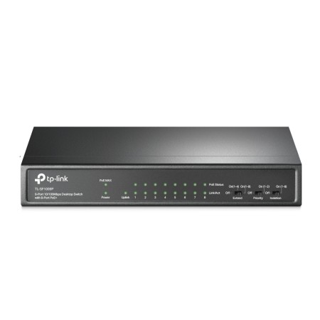 Switch 9 puertos tp - link tl - sf1009p 10 - 100 8 puertos poe