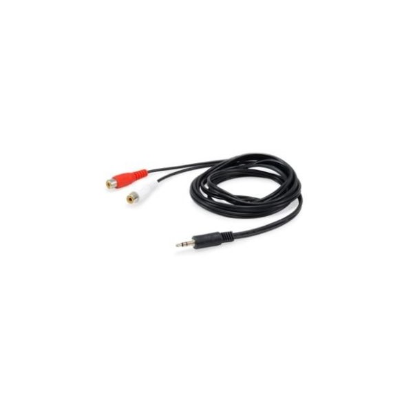 CABLE AUDIO MINI JACK 3.5MM MACHO a 2 RCA HEMBRA 2.5M