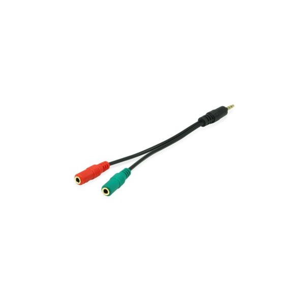 CABLE DUPLICADOR AUDIO JACK 3.5MM 1 MACHO A DOS HEMBRAS