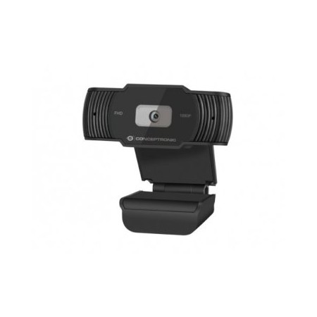 WEBCAM FHD CONCEPTRONIC AMDIS04 1080P USB FOCO FIJO 3.6MM 30 FPS ANGULO VISION 65º MICROFONO INTEGRA