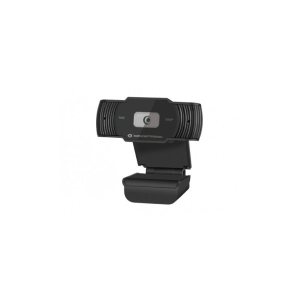 WEBCAM FHD CONCEPTRONIC AMDIS04 1080P USB FOCO FIJO 3.6MM 30 FPS ANGULO VISION 65º MICROFONO INTEGRA