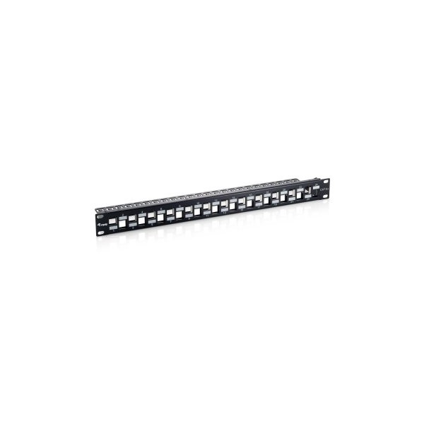 PATCH PANEL VACIO CAT.6 A 24 PUERTOS KEYSTONE APANTALLADO