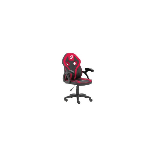 (Km0) SILLA GAMER JUNIOR CONCEPTRONIC EYOTA06R COLOR NEGRO DETALLES EN ROJO RECUBRIMIENTO PU DE ALTA