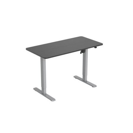 MESA ELECTRICA ERGONOMICA ALTURA REGULABLE TABLERO NEGRO 120X60 COLOR ESTRUCTURA GRIS CONTROL TACTIL