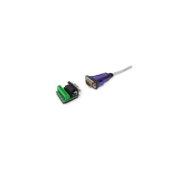 CABLE USB 2.0 A SERIE R422/485 EQUIP 1.5M INC. BLOQUE TERMINALES DB9 WINDOWS 7/8/10/11 LINUX MAC OS