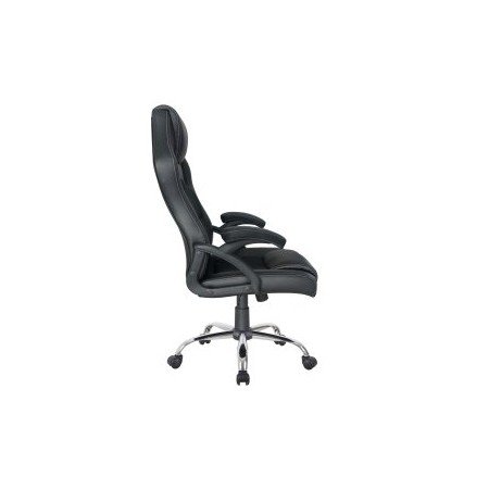 SILLA DE OFICINA ERGONOMICA EQUIP COLOR NEGRO RECUBRIMIENTO PU DE ALTA CALIDAD DISEÑO - PROMO
