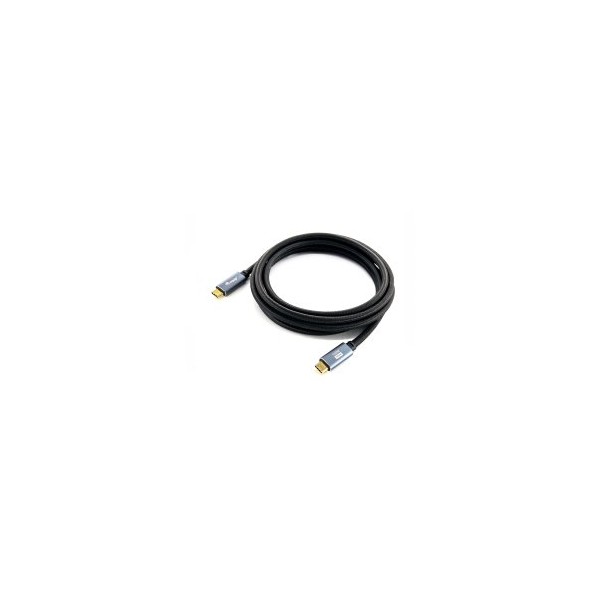 CABLE USB-C A USB-C 2M EQUIP 128357 TRANSFERENCIA 10G 5A 4K (100W) COLOR NEGRO
