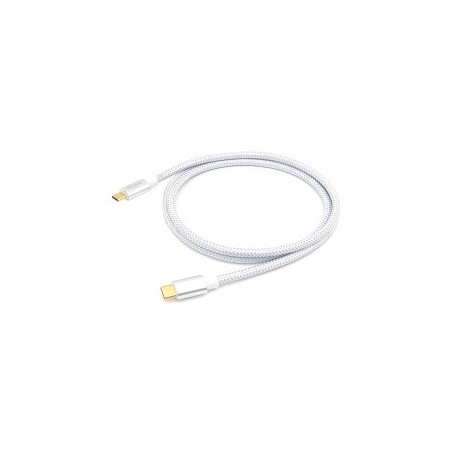 CABLE USB-C A USB-C 2M EQUIP 128358 TRANSFERENCIA 10G 5A (100W) COLOR BLANCO