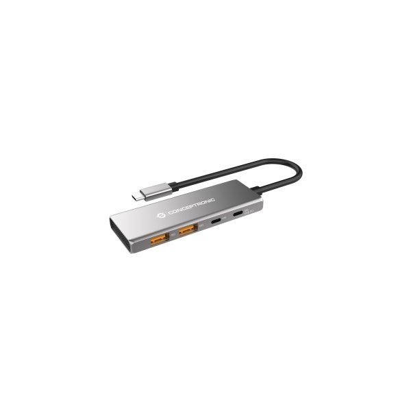 HUB USB 3.2 Conceptronic HUBBIES15G 4-Port USB 3.2 Gen 2 Hub, 10Gbps, USB-C x 2, USB-A x 2, 100W USB