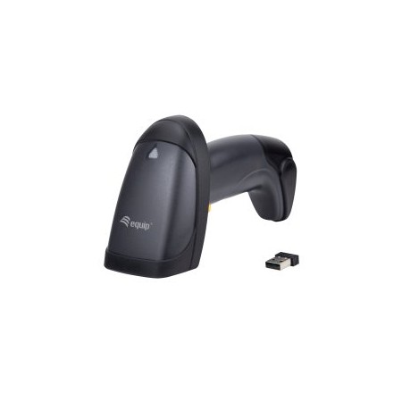 SCANNER CODIGO DE BARRAS INALAMBRICO EQUIP 351023 RF 2.4GHz DETECTA CODIGOS 1D CON SOPORTE IP54 Vel.