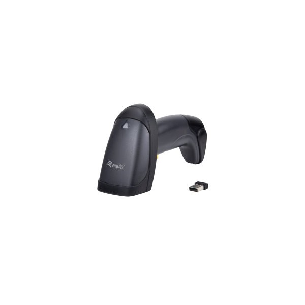 SCANNER CODIGO DE BARRAS INALAMBRICO EQUIP 351023 RF 2.4GHz DETECTA CODIGOS 1D CON SOPORTE IP54 Vel.