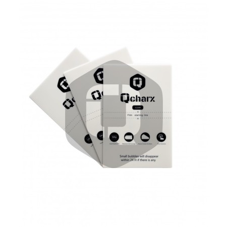 Laminas de proteccion frontales qcharx hidrogel hd qx1 lite 10 unidades