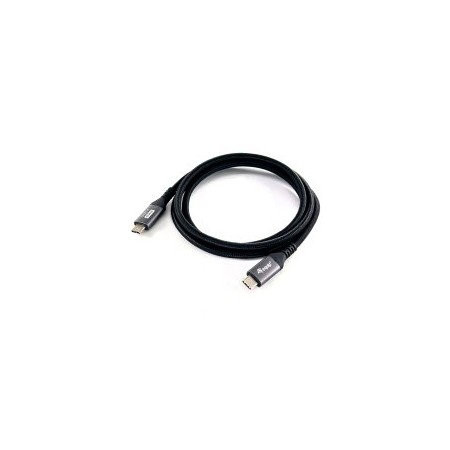 CABLE USB-C A USB-C 2M EQUIP 128383 TRANSFERENCIA 40G 240W 4K COLOR NEGRO