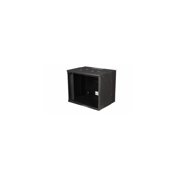 ARMARIO MURAL 19″ EQUIP ECO MOUNT 9U EWM-09-5440-B 540x400x463 COLOR NEGRO PUERTA CRISTAL TEMPLADO