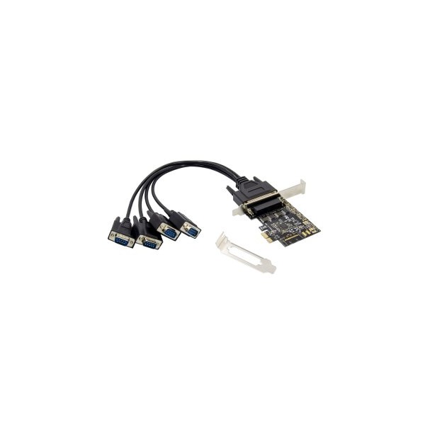 CONTROLADORA PCIe CONCEPTRONIC 4 PUERTOS SERIE COMPATIBLE LOW PROFILE
