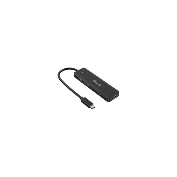 HUB USB-C EQUIP LIFE 128966 USB 3.2 10GPS 2xUSB-C 2x USB-A COMPATIBLE THUNDERBOLT 3/4
