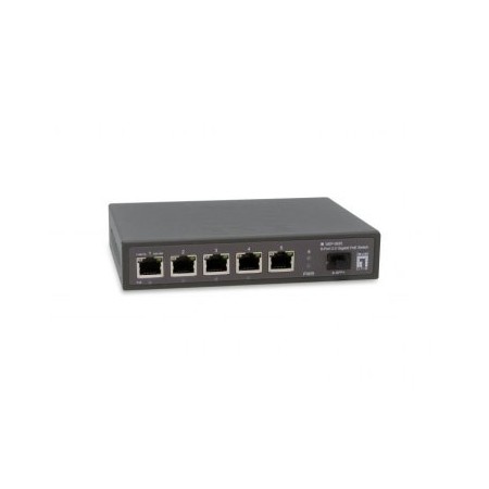 SWITCH POE LEVEL ONE GEP-0625 6P 2.5GBE 4P POE 65W +1P SFP+/10G