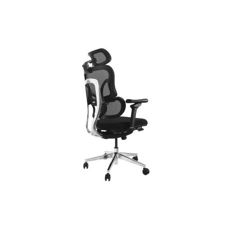 SILLA DE OFICINA ERGONOMICA EQUIP 651053 PREMIUM COLOR NEGRO TAPICERIA MALLA 5 POSICIONES