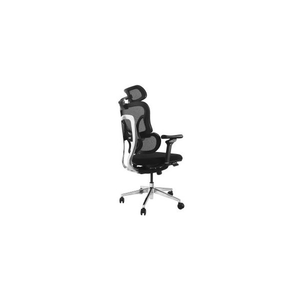 SILLA DE OFICINA ERGONOMICA EQUIP 651053 PREMIUM COLOR NEGRO TAPICERIA MALLA 5 POSICIONES