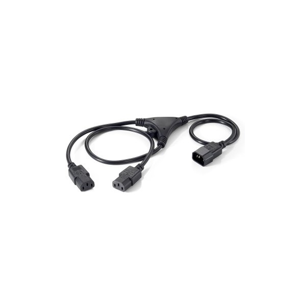 CABLE ALIMENTACION EQUIP IEC MACHO A 2 IEC HEMBRA 1.8M 112210