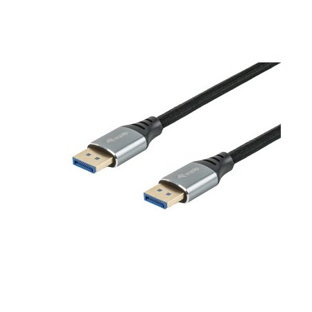 CABLE DISPLAYPORT A DISPLAYPORT PREMIUM 2,1 EQUIP 119283 3M 16K 60Hz 54Gps ALUMINIO