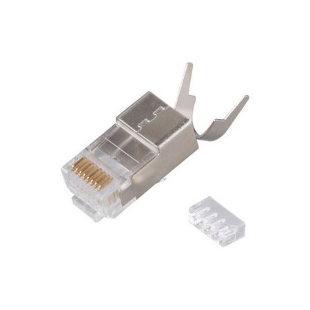 KIT 50 CONECTORES RJ45 EQUIP CATEGORIA 8.1 APANTALLADO 121148