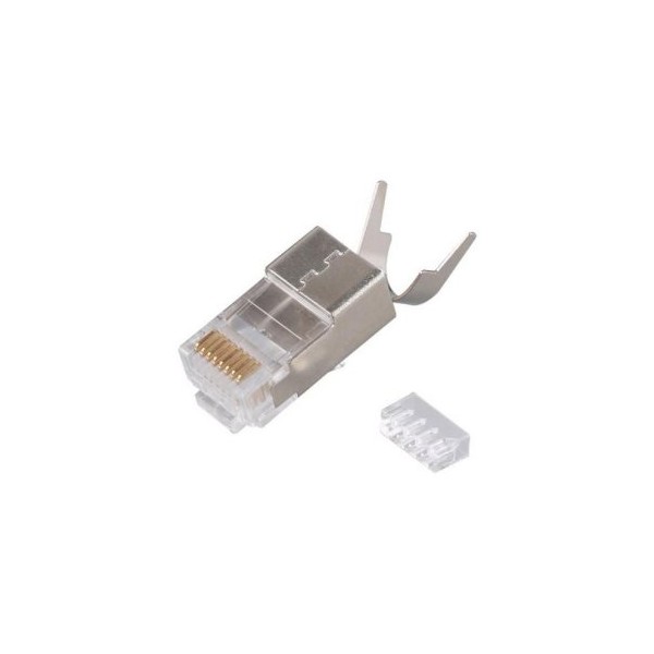 KIT 50 CONECTORES RJ45 EQUIP CATEGORIA 8.1 APANTALLADO 121148