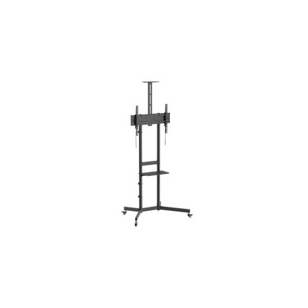 SOPORTE DE SUELO CON RUEDAS EQUIP 650636 PARA PANTALLA DE 37″ - 70″ MAX VESA 600x400 70KG ESTANTE