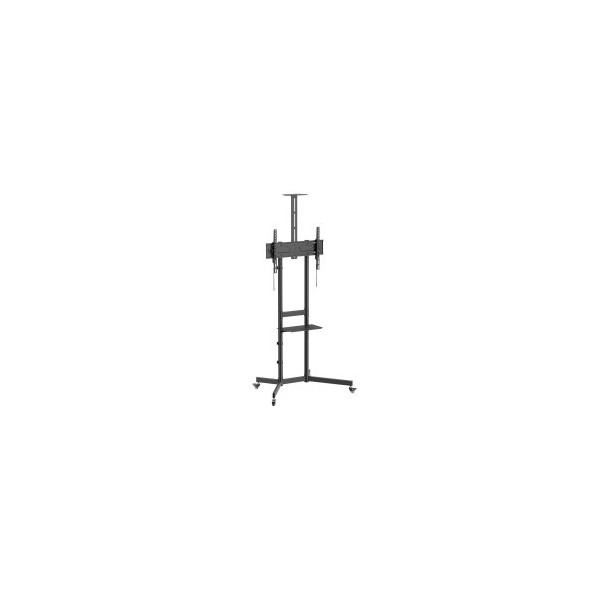 SOPORTE DE SUELO CON RUEDAS EQUIP 650636 PARA PANTALLA DE 37″ - 70″ MAX VESA 600x400 70KG ESTANTE