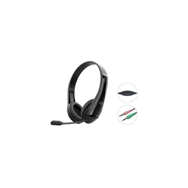 Auriculares conceptronic polona06b3t jack 3.5mm 1.8m negro
