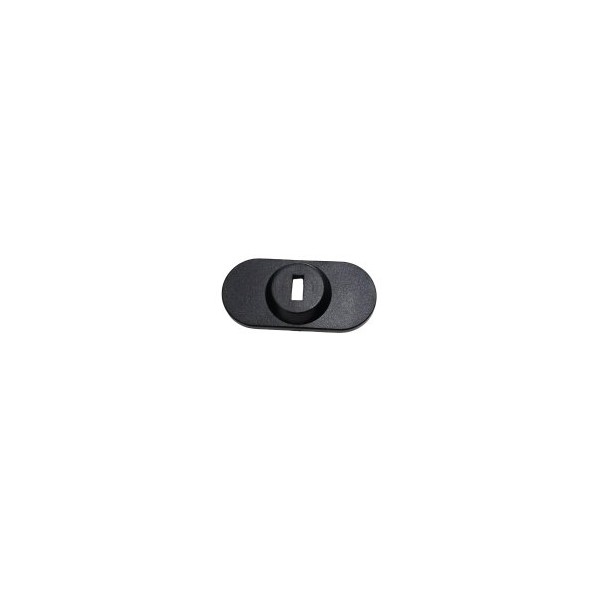 PLACA DE SEGURIDAD ADHESIVA 3M CONCEPTRONIC LBA02 CON RANURA PARA CABLE DE SEGURIDAD (3X7MM) NEGRO