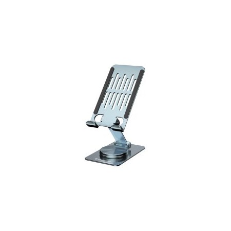 SOPORTE SMARTPHONE GIRATORIO Y PLEGABLE CONCEPTRONIC THANA08G BASE ROTACION 360° ALTURA AJUSTABLE